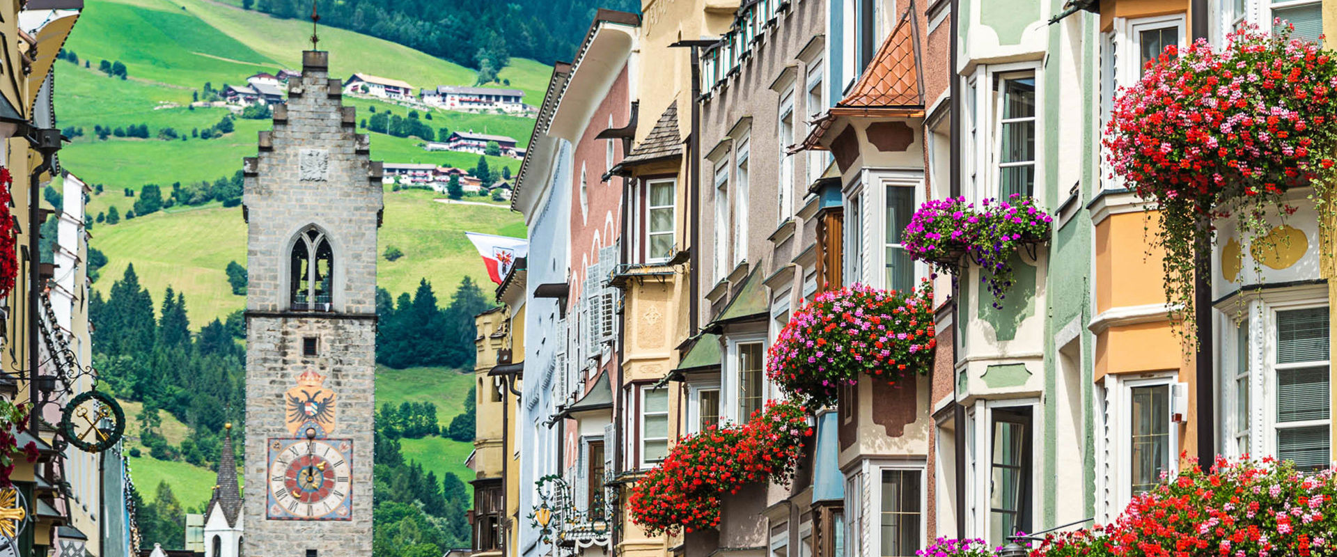 Sterzing City centre of Sterzing with Zwölferturm Tower