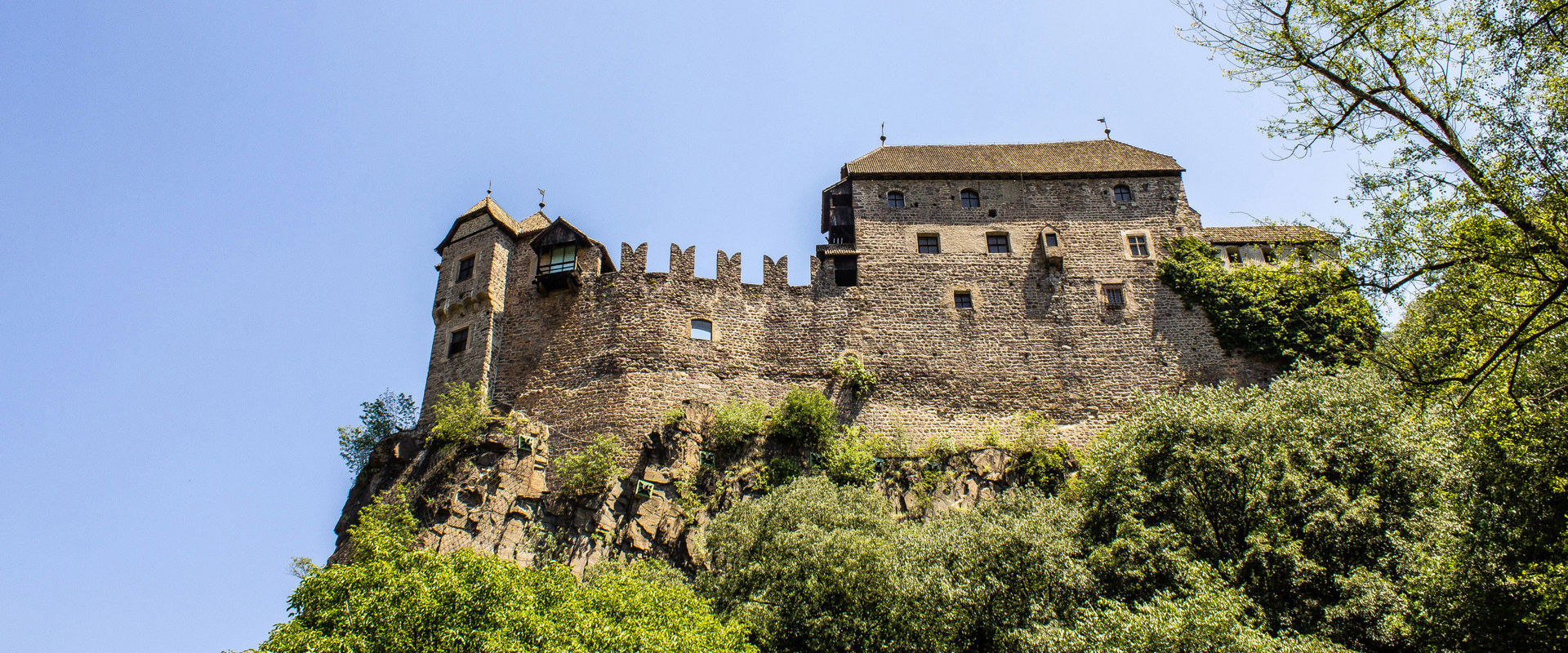 Runkelstein Castle  Runkelstein Castle seen from below.