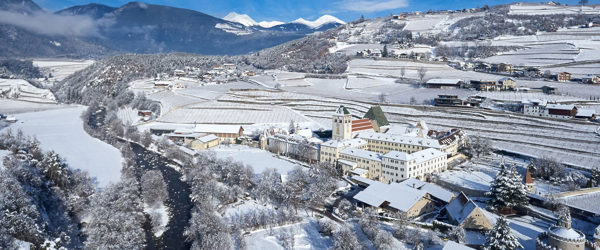 Neustift View of Neustift Monastery and environs in winter