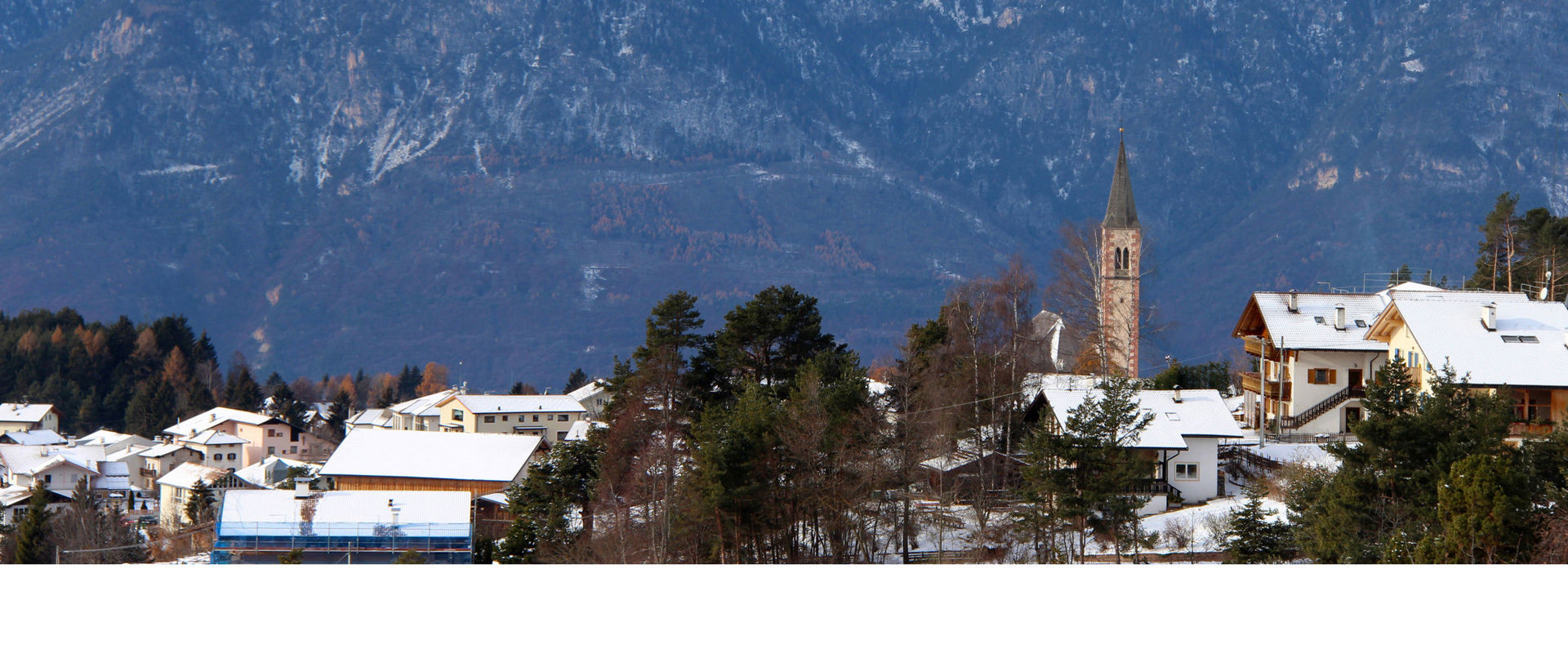 Aldein during the winter Aldein during the winter and covered in snow