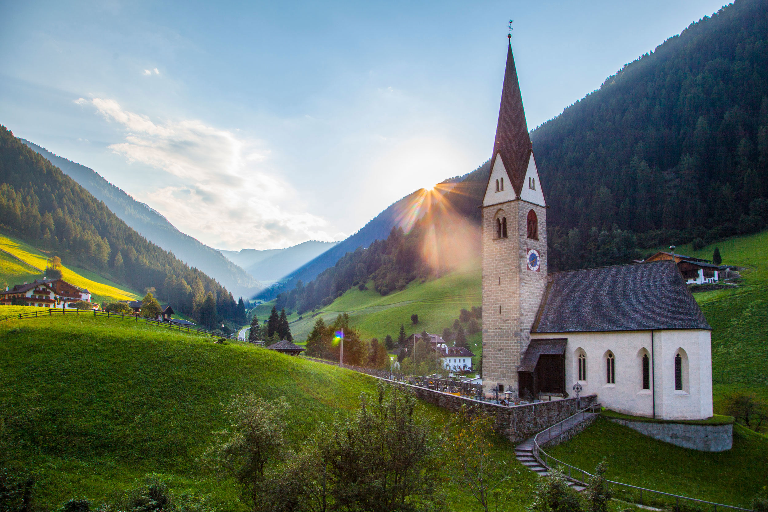 St. Ursula parish church in Jaufental