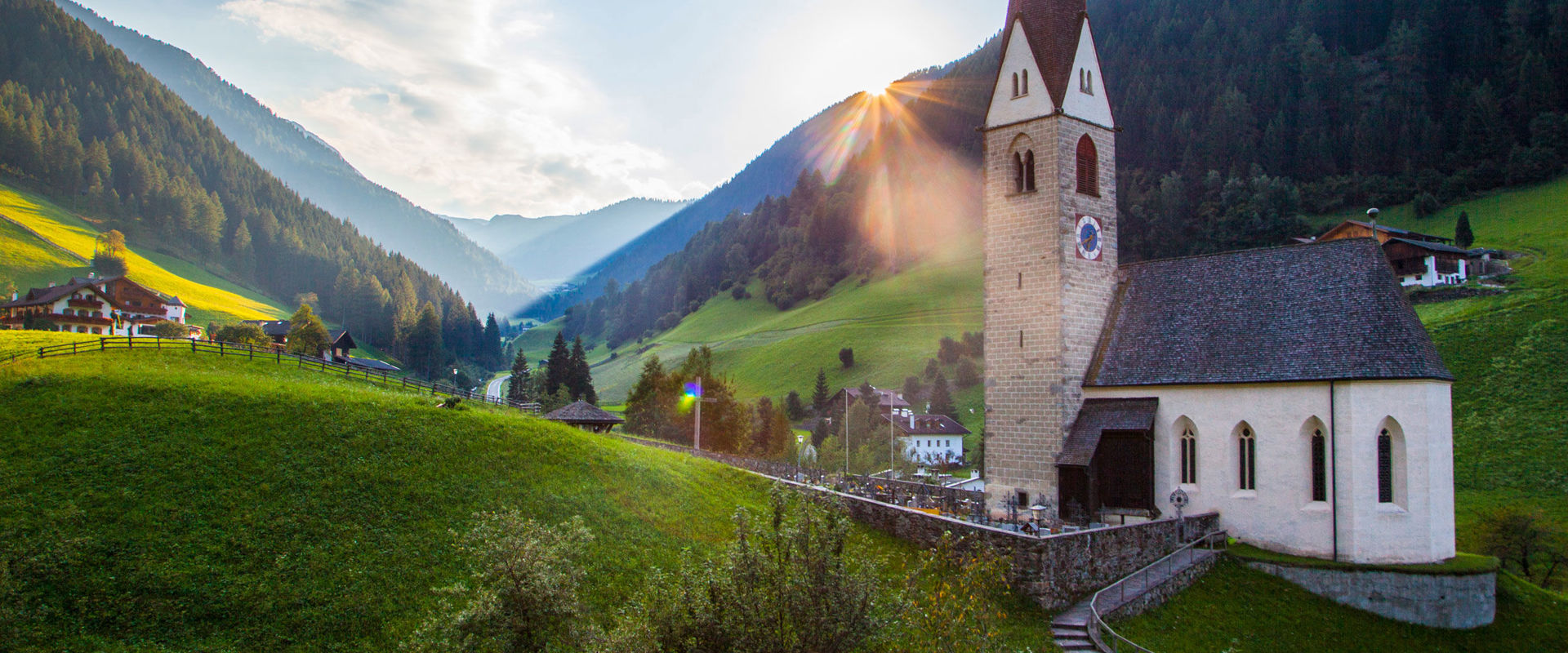 Jaufental St. Ursula parish church in Jaufental