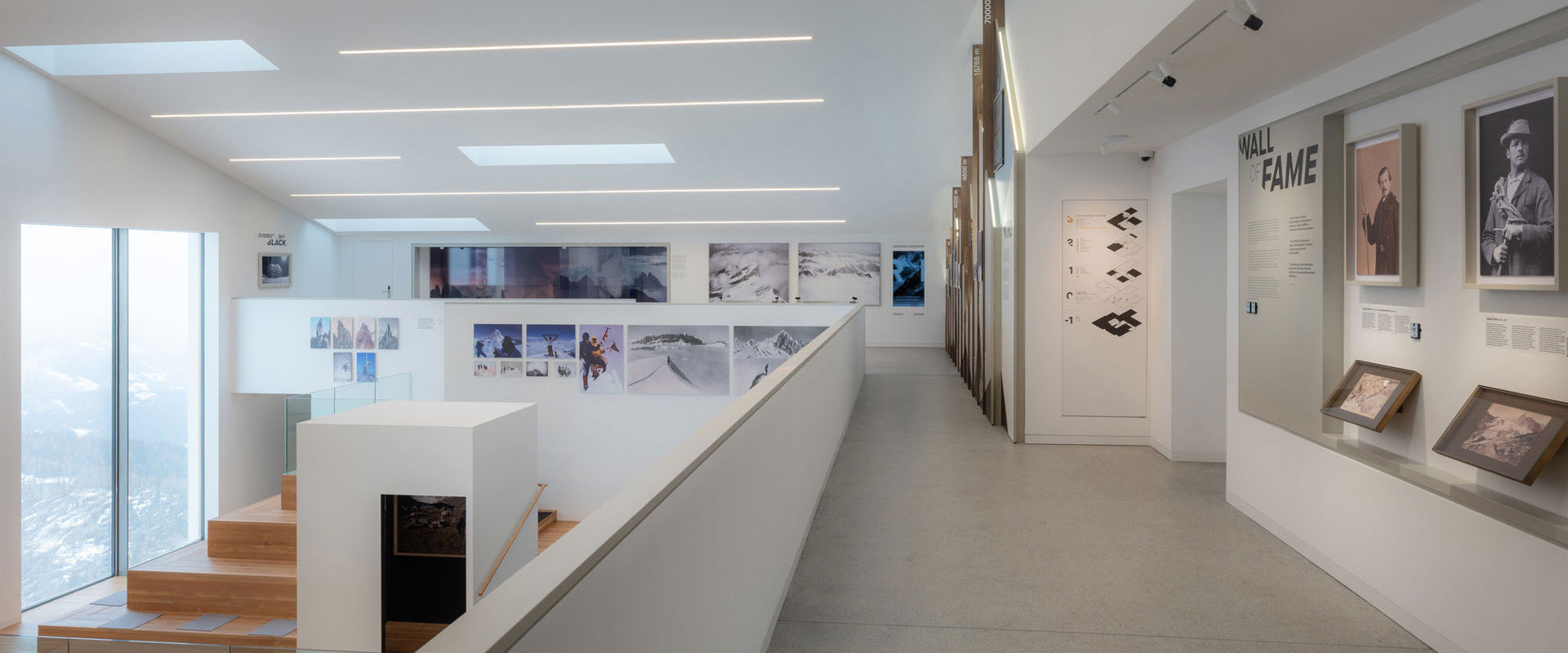 Museum with picture exhibition on the subject of mountain photography