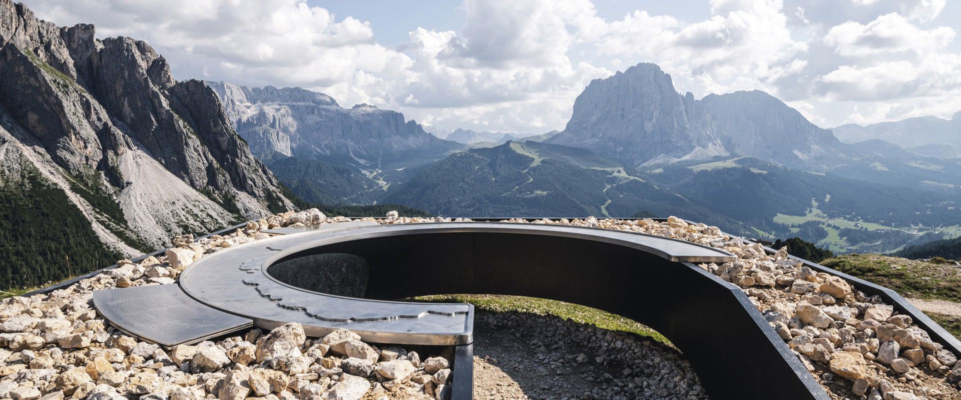 Stevia Panoramic platform with a view of the Dolomites at Stevia
